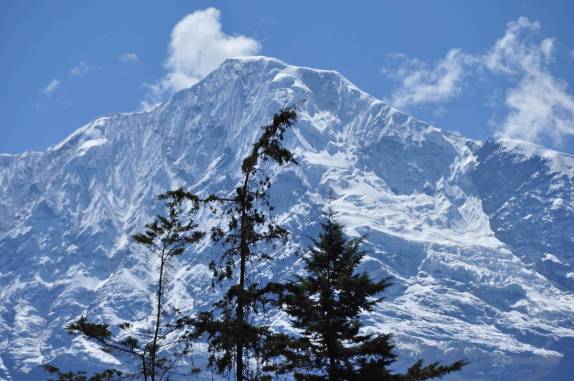 A grandiosa paisagem no início do caminho para Choquequirao, no Peru